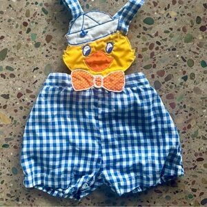 Vintage 60’s Duck Baby Romper